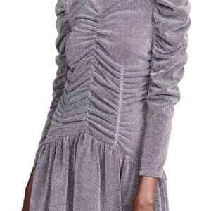 Metallic Rebecca Taylor Dress